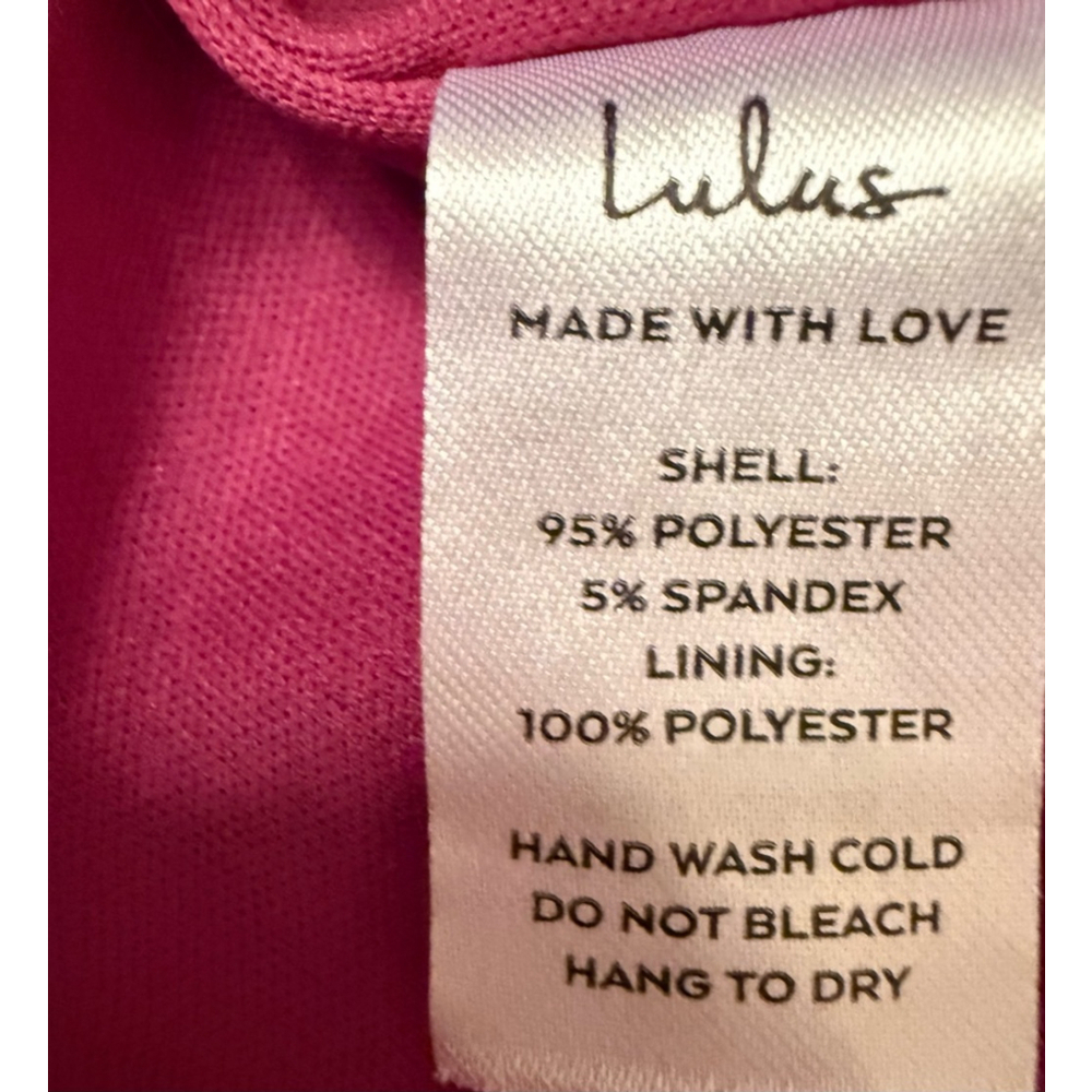 Lulus Glamour Goals Magenta One-Shoulder Trumpet Hem Mini Dress Size M - Picture 8 of 11